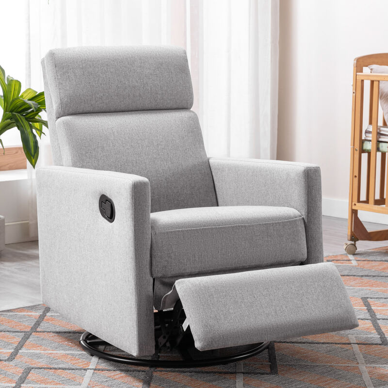 Merax Modern Upholstered Rocker Nursery Chair