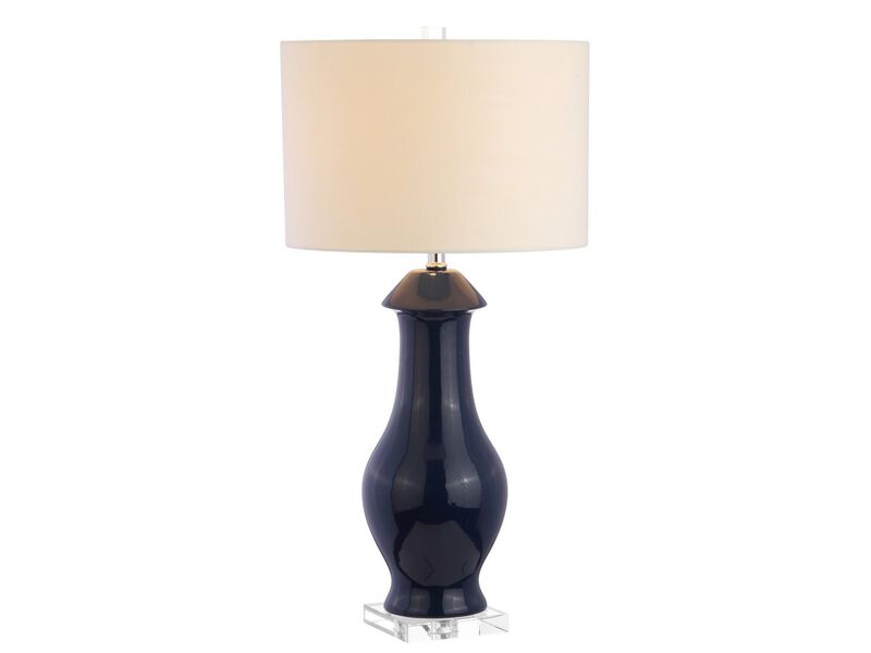 Liberty Ceramic/Crystal LED Table Lamp