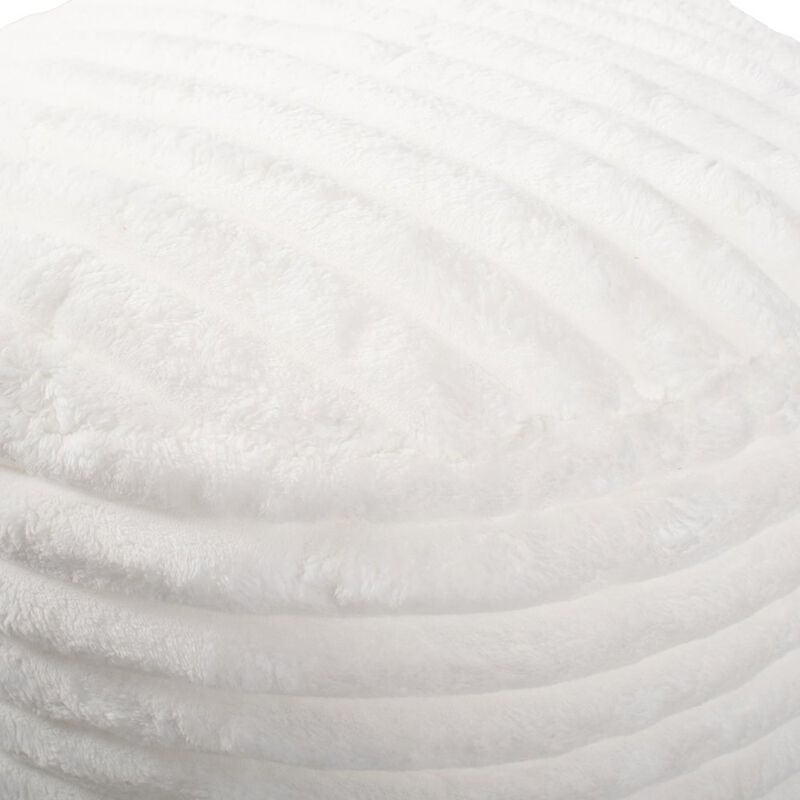 Howard Elliott Short Pouf Shar Pei White image number 5