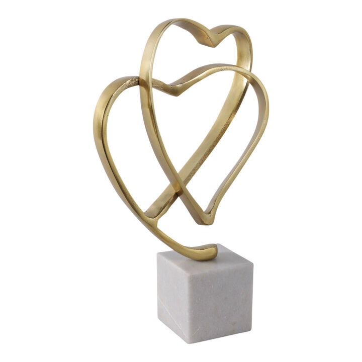 12x8" Double Heart Sculpture