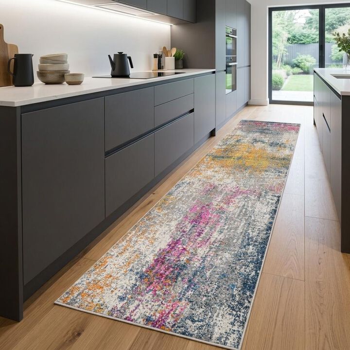 HomeRoots Oriental Hand Woven Area Rug With Fringe