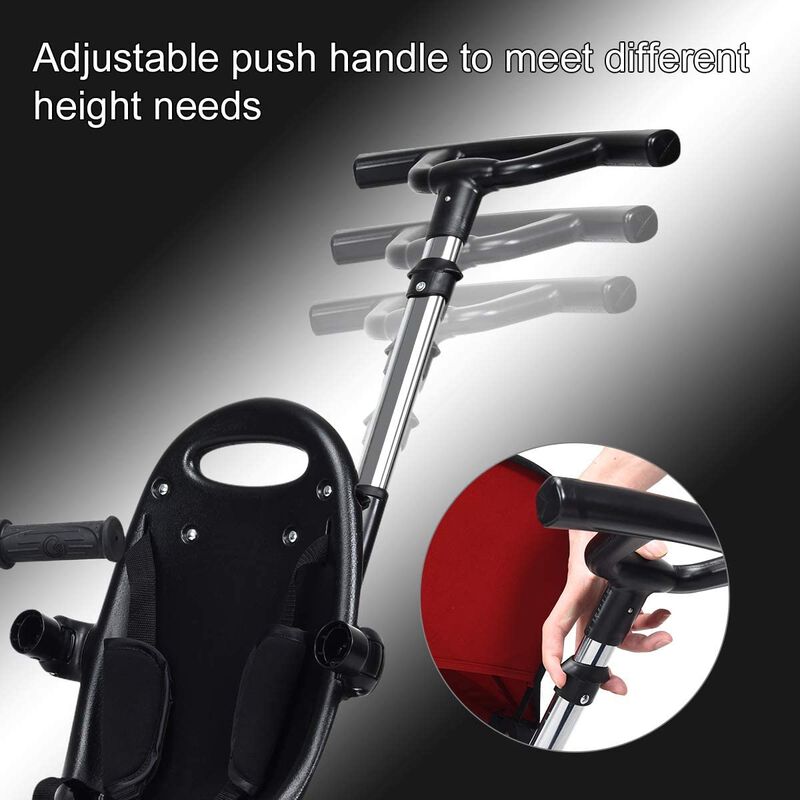 4-in-1 Toddler Tricycle with Adjustable Push Handle and Growing Design image number 2