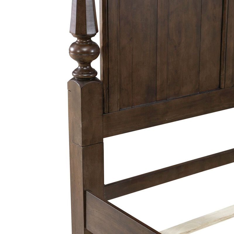 Liberty Furniture Arden Road California King Poster Bed Frame - Satin Cherry image number 5
