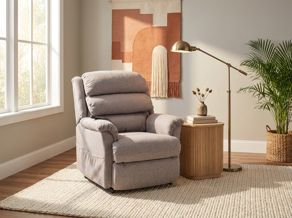 Astor Platinum Power Lift Recliner with Headrest & Lumbar