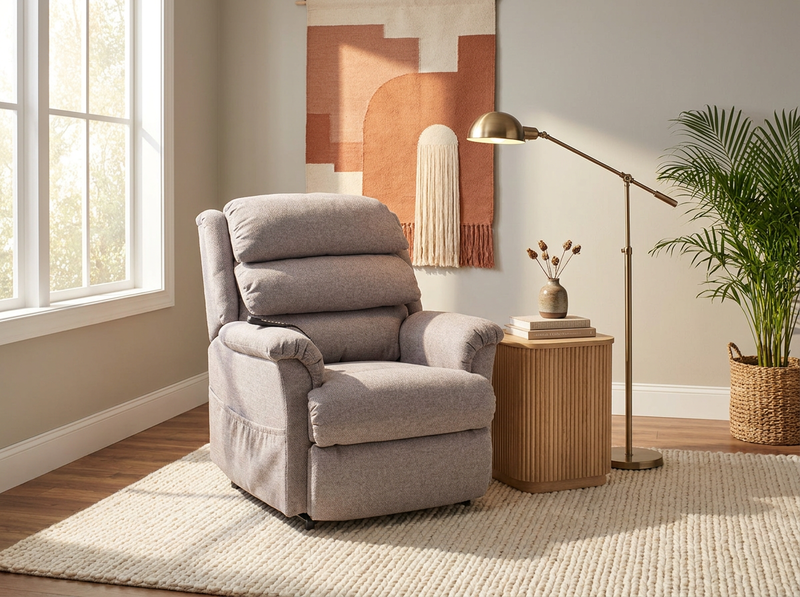 Astor Platinum Power Lift Recliner with Adjustable Headrest & Lumbar image number 1