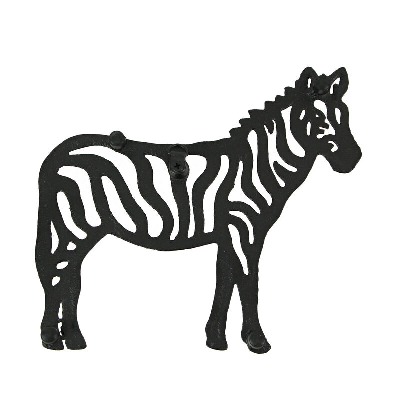 Set of 3 Black Cast Iron Safari Animal Kitchen Decor Trivets Wall Hanging Art image number 2