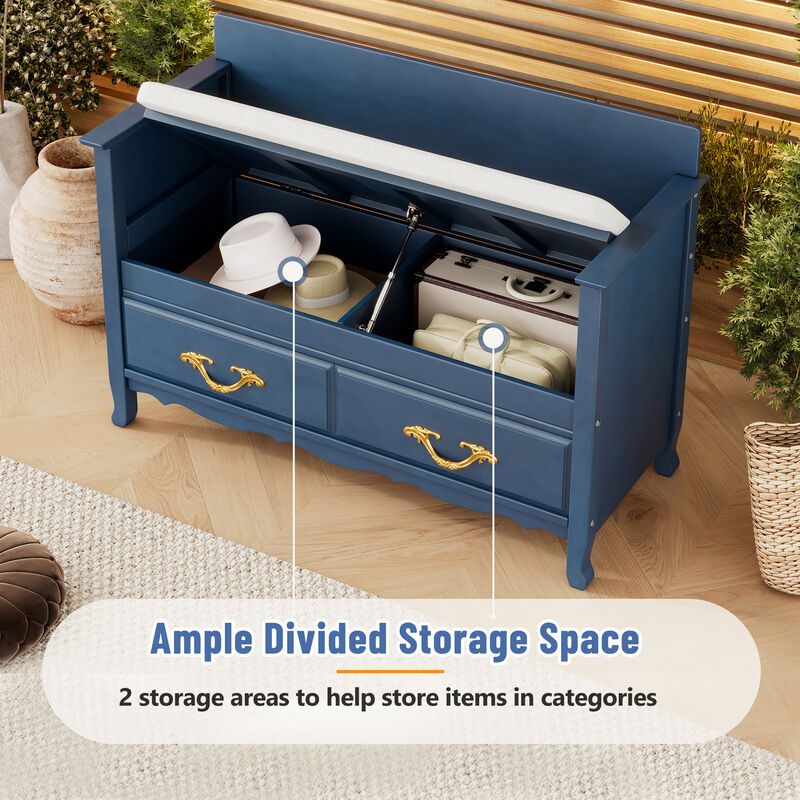 Merax Shoe Bench with Hidden Storage