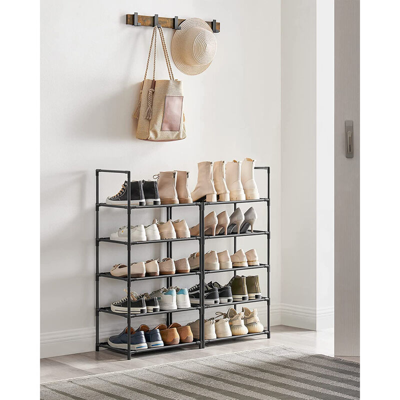 10-Tier Adjustable Shoe Rack for Efficient Storage and Organization