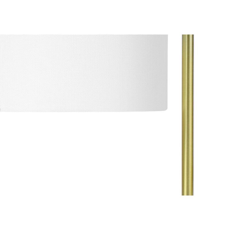 Lighting, 20"H, Table Lamp, White Marble, Ivory / Cream Shade, Contemporary