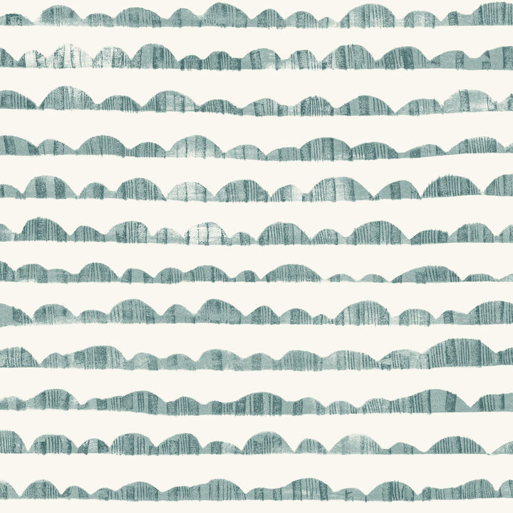 Hill & Horizon Blue Wallpaper