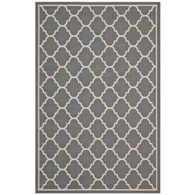 Avena Moroccan Quatrefoil Trellis 9x12 Indoor and Outdoor Area Rug