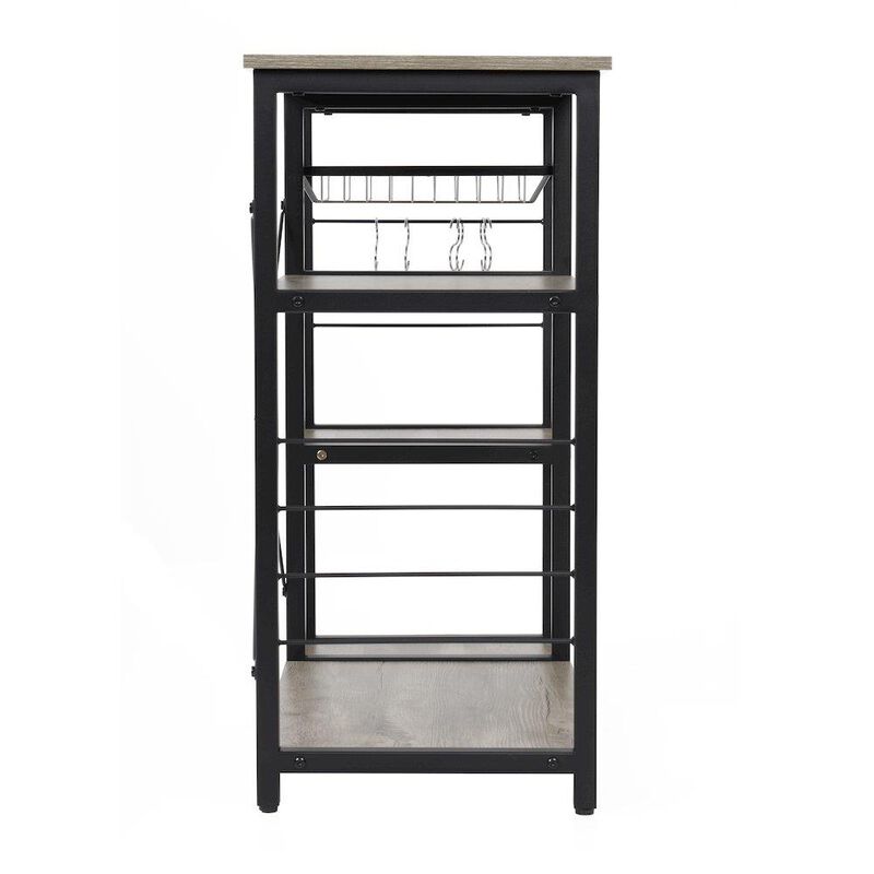 Kitchen Island with Slide Out Vegetable Basket