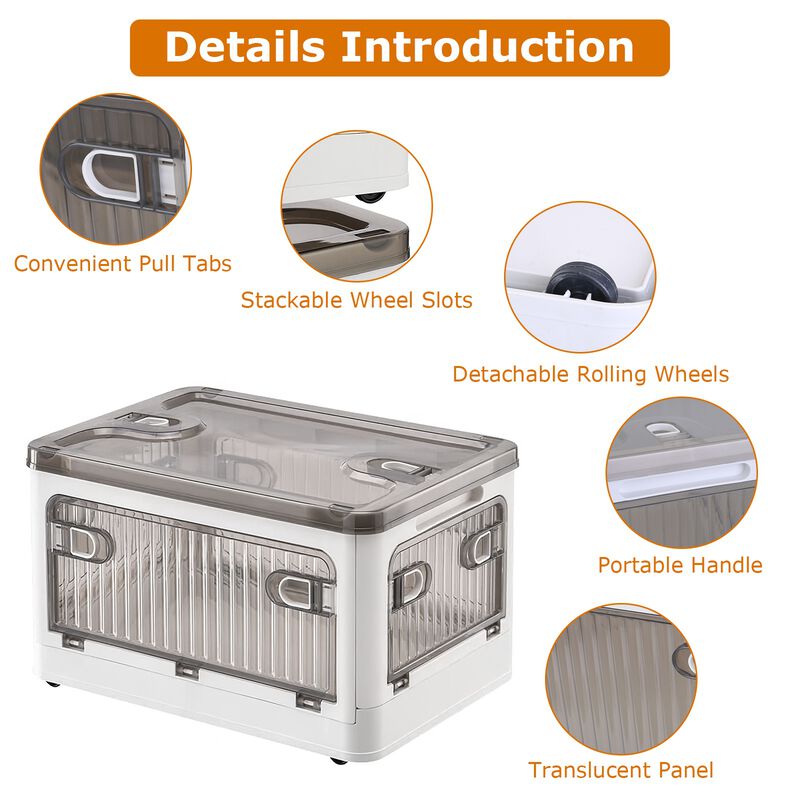 70QT/66L Folding Storage Bins image number 4