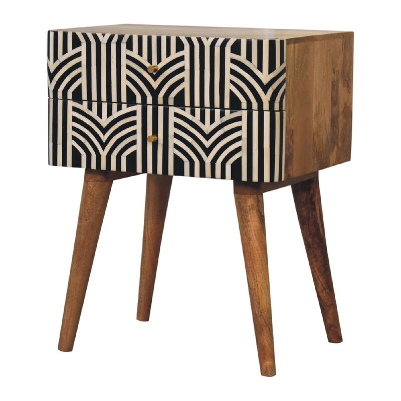 Edessa Bone Inlay  2 Drawer NightStand