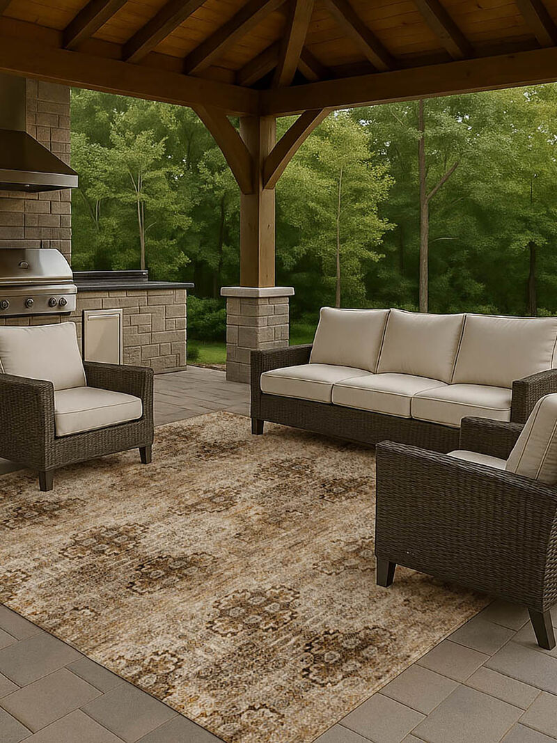 Trevi TV16 Taupe 9' x 12' Rug