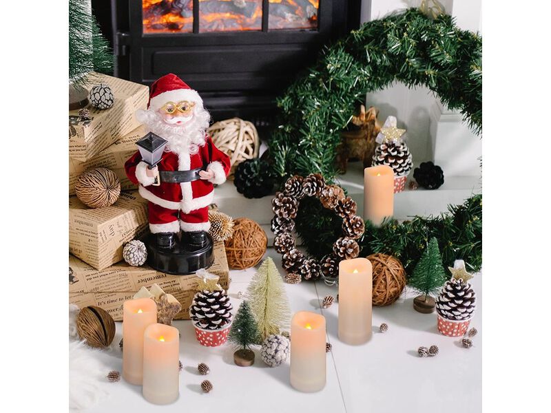 Flameless LED Candles Battery Operated with Key Remote and Timer image number 3
