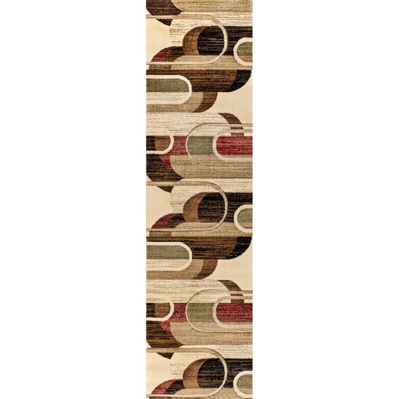 Tamara Retro Abstract Arches Area Rug