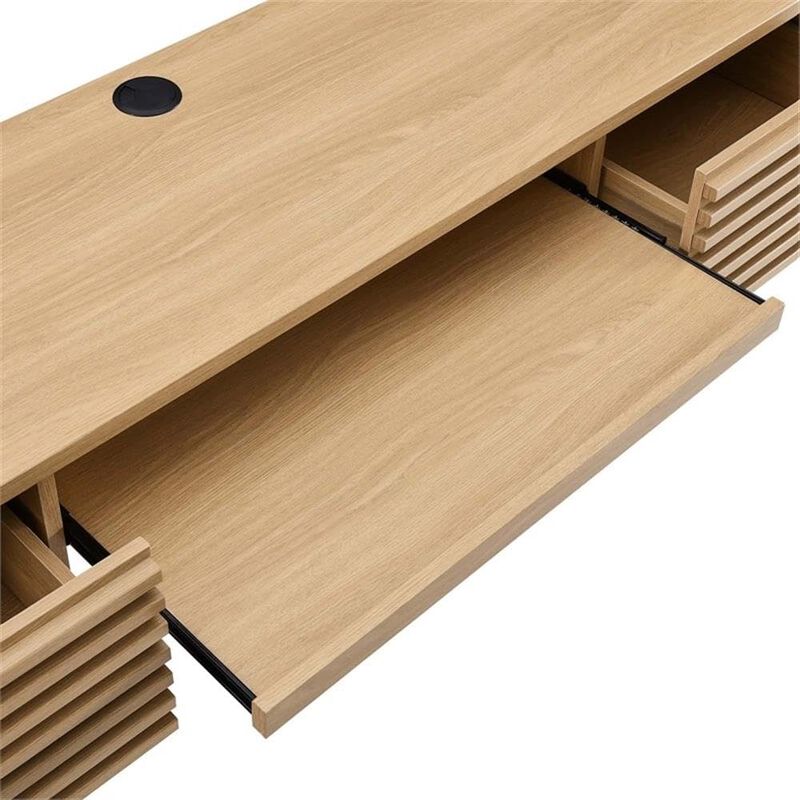 Render Wall Mount Wood Office Desk image number 7