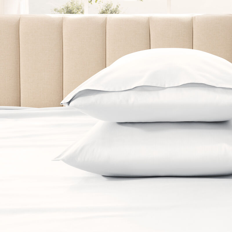 400 Thread Count Organic Cotton Sateen Pillowcase Set image number 3