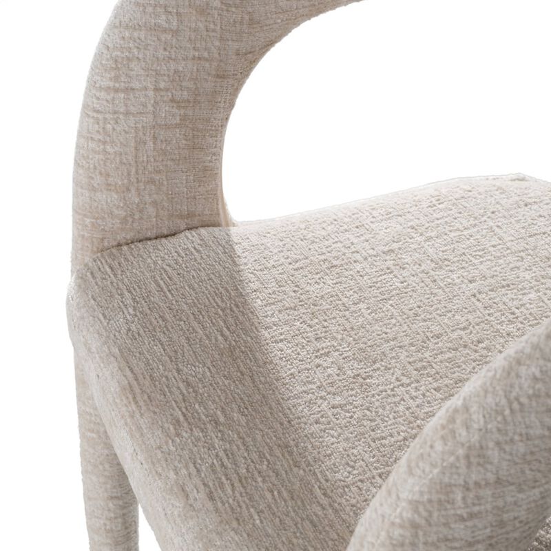 Modrest Faerron - Modern Light Grey Fabric Dining Chair