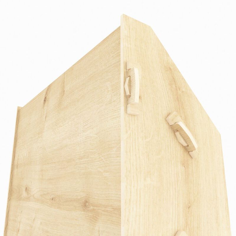 Decorotika Aros Bookcase Sapphire Oak