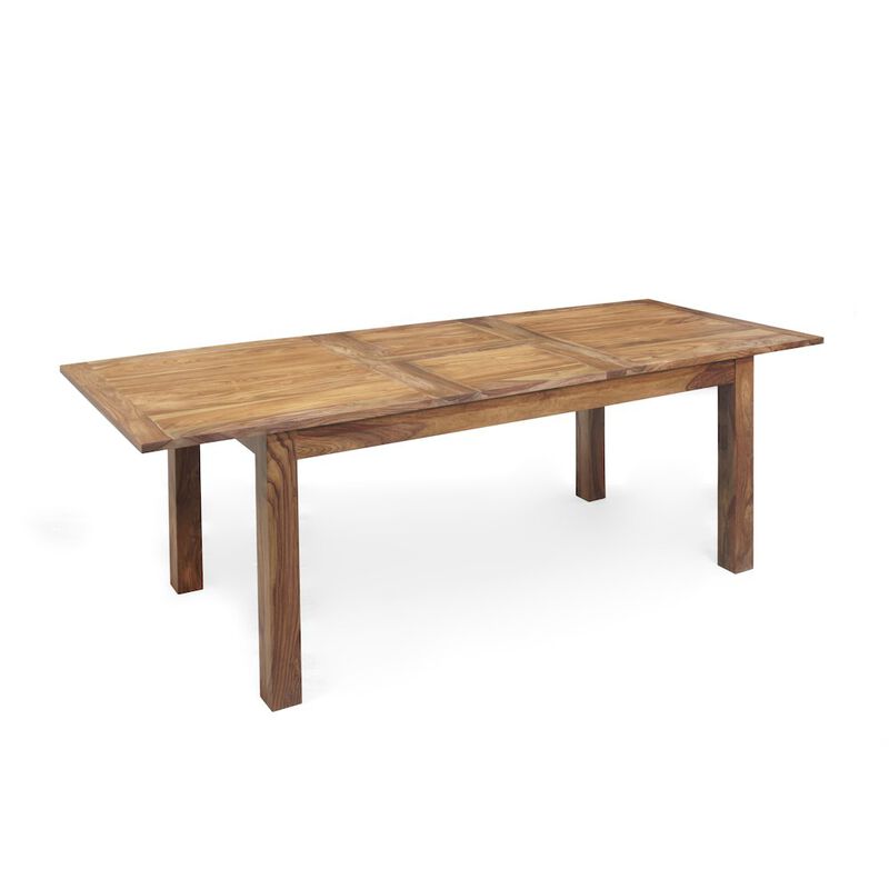 Porter Designs Urban Solid Sheesham Wood Butterfly Leaf Dining Table, Natural