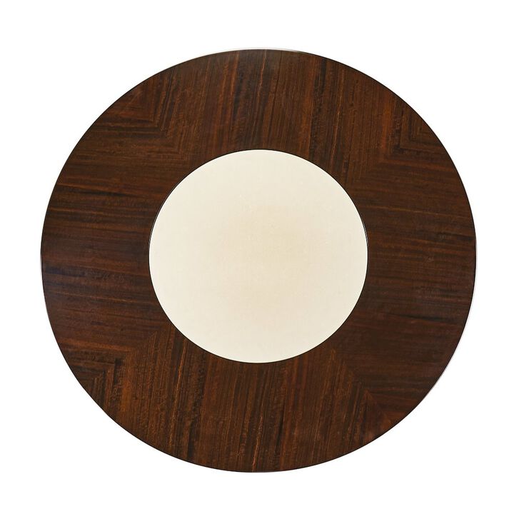 Michael Amini Paris Chic 48" Round Dining Table - Espresso