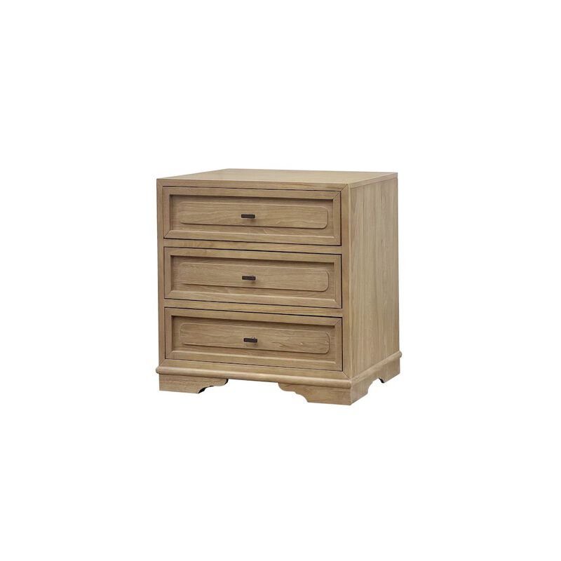 Magnolia 3 Drawer Nightstand - Cashew image number 4