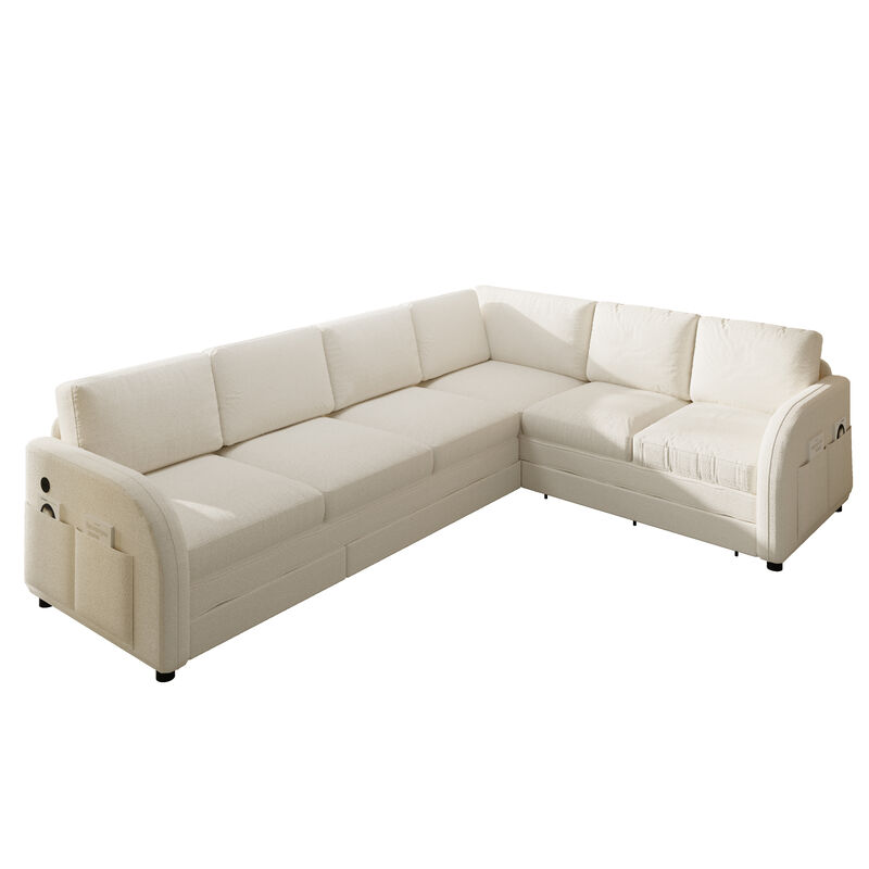 Lokweg 115.2" L-Shaped Sleeper Sofa image number 0
