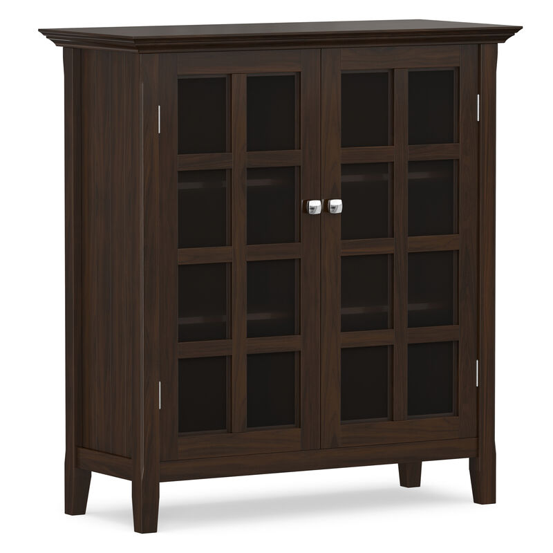 Acadian 39 inch Wide Solid Wood Transitional Storage Cabinet in Brunette Brown image number 0