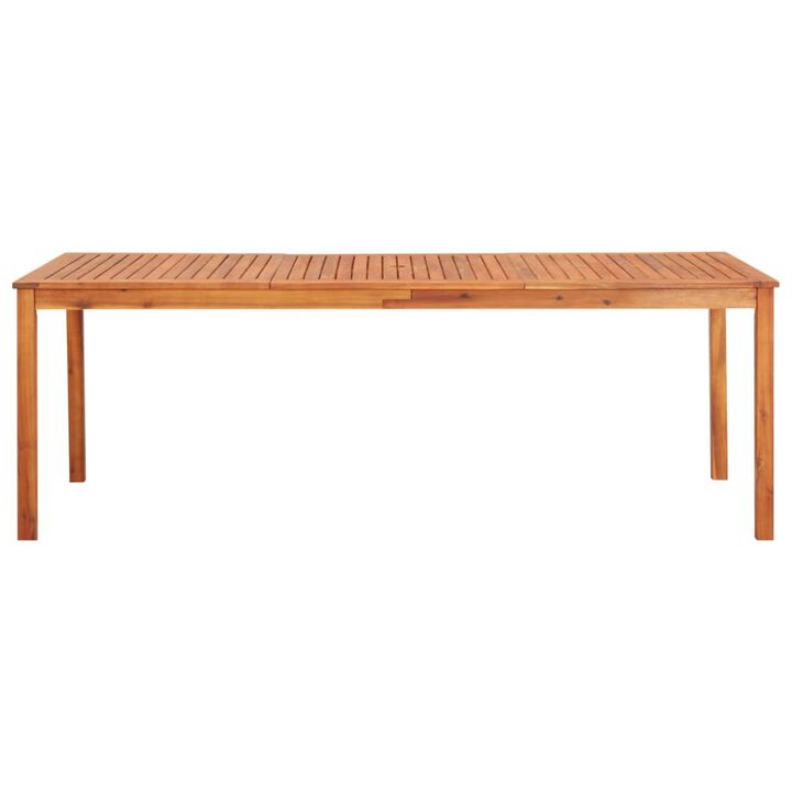 vidaXL Garden Table 84.6"x35.4"x29.1" Solid Acacia Wood
