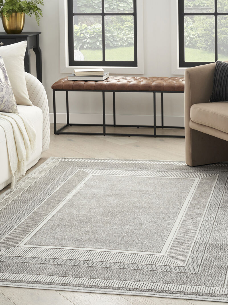 Glitz GLZ07 Silver 3'11" x 5'11" Rug