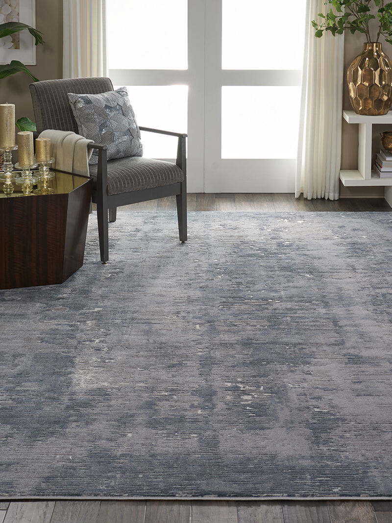 Rustic Textures RUS05 Gray 7&rsquo;10&rdquo; x Round Rug