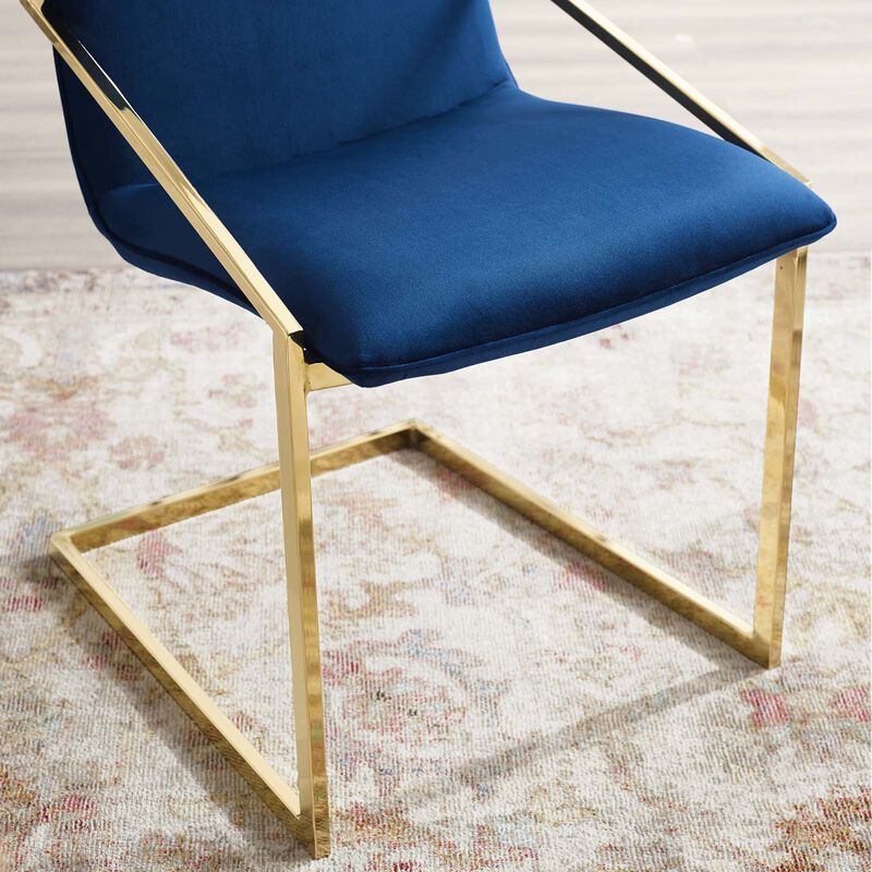 Pitch Performance Velvet Dining Armchair image number 6
