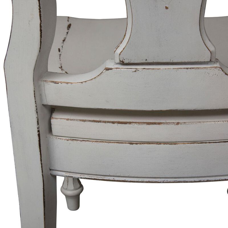 Liberty Furniture Magnolia Manor Splat Back Side Chair (RTA) in Antique White image number 6