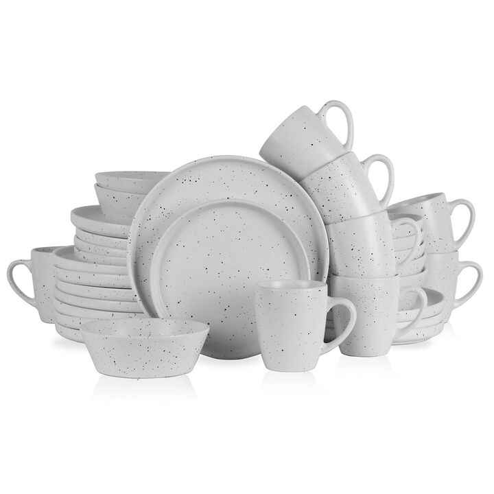 Stone Lain Jade Stoneware 32 Piece Dinnerware Set