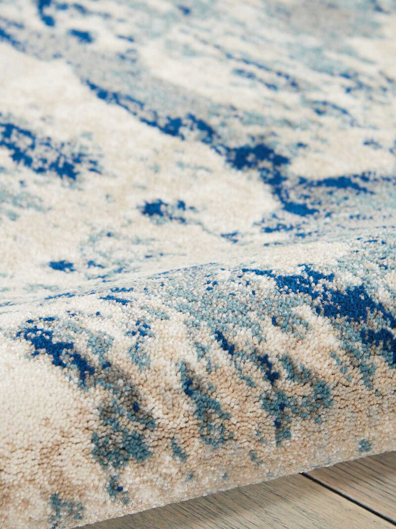 Maxell MAE16 Ivory/Blue 5'3" x 7'3" Rug