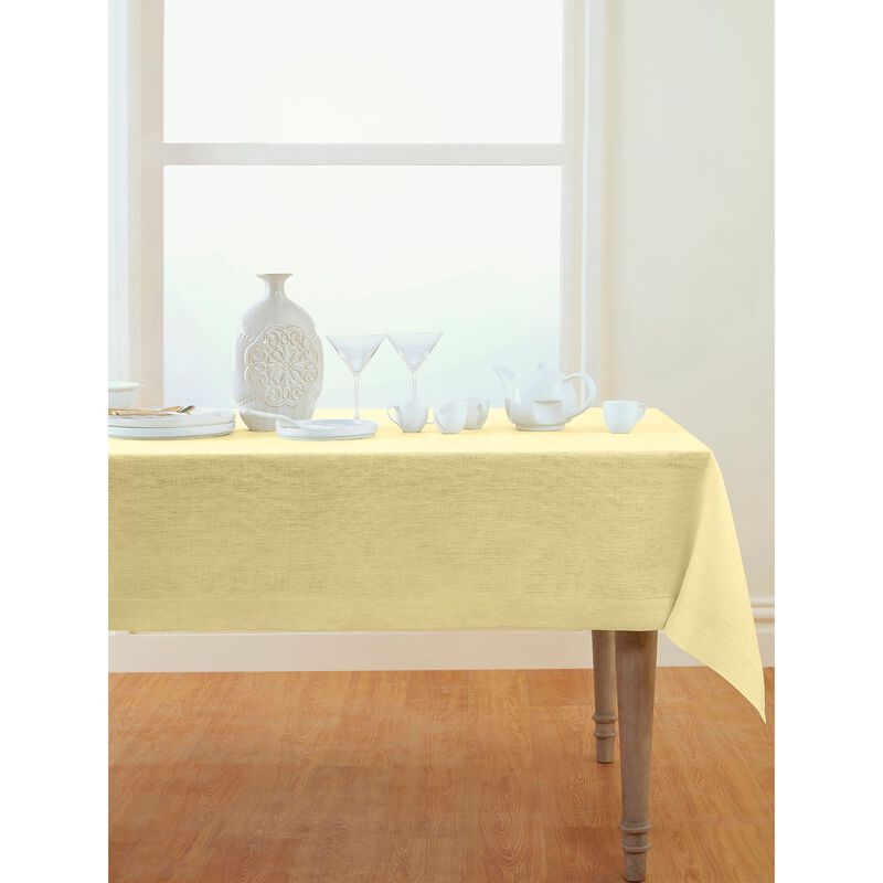 Solino Home Athena 100% Linen Tablecloth &ndash; Handcrafted, Machine Washable, Perfect for Holiday and Everyday Dining