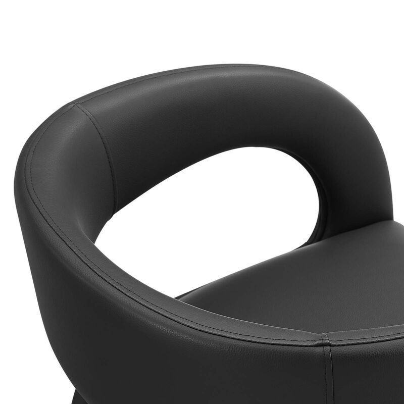 Pinnacle Vegan Leather Dining Chair Set of Two image number 4