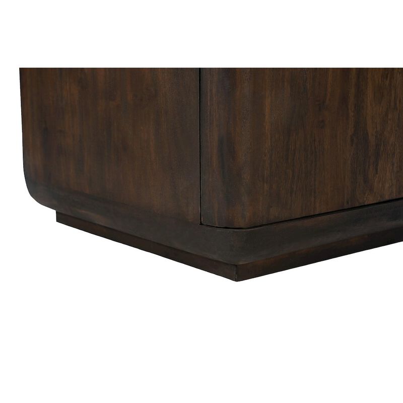 Alex Hamilton Bernard 4-Door Sideboard in Barista Brown on Solid Acacia Wood image number 1