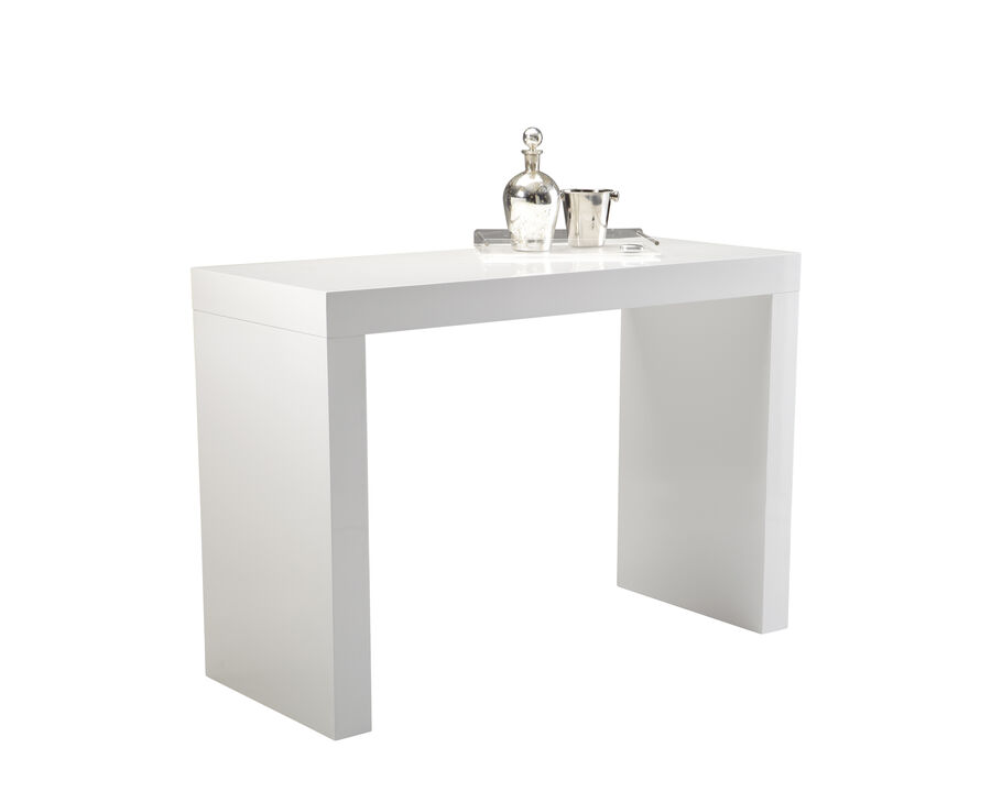 Northgate High Gloss White Bar Table