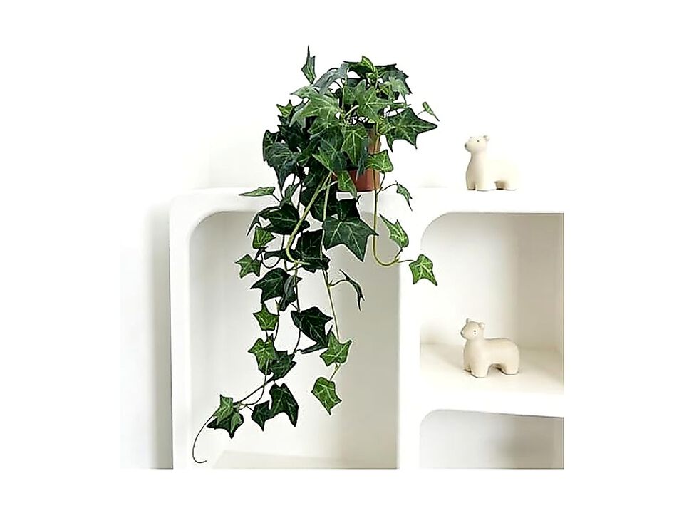 31.5 Inch Artificial English Ivy Plant In Pot Fake Silk Greenery Decor Tabletop