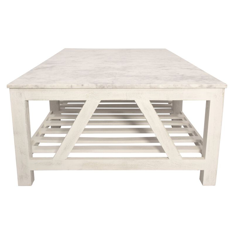 Alex Hanilton Bellamy Marble Cocktail Table in Sur Tone
