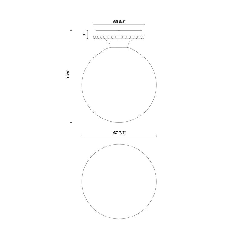 Otis 8 in Socket Semi Flush Mount image number 8