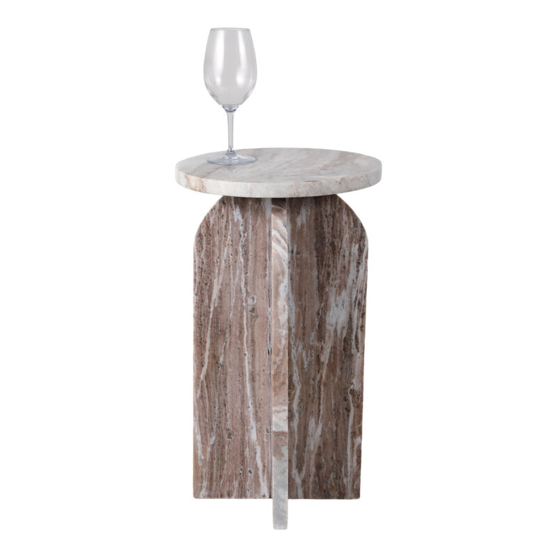 The Round Top Marble Accent Table image number 1