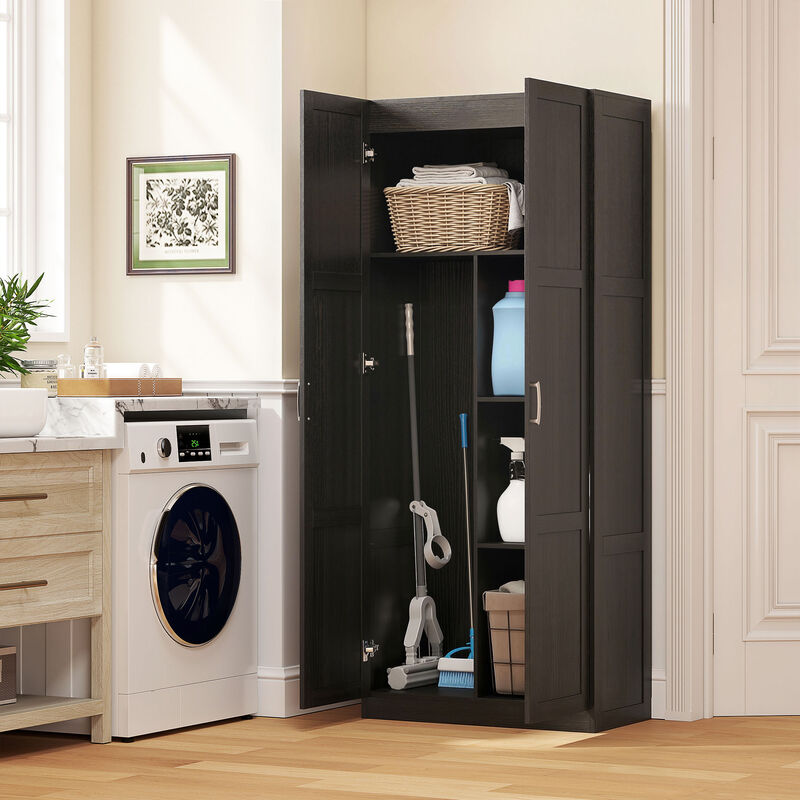 Hivvago Tall Kitchen Pantry Storage Cabinet with Soft-Close Hinges image number 7