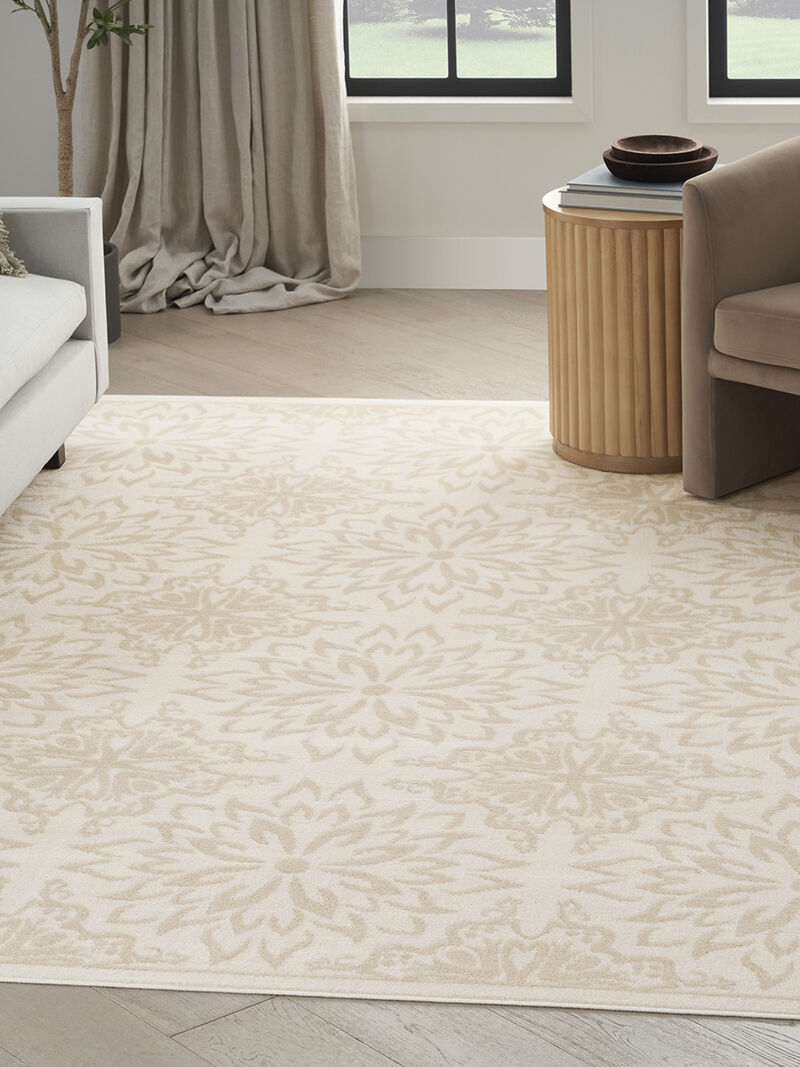 Jubilant JUB06 Ivory/Beige 5'3" x 7'3" Rug