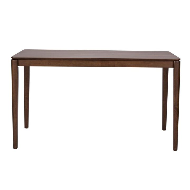 Liberty Furniture Space Savers Rectangular Leg Table in Satin Walnut