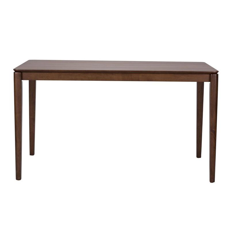 Liberty Furniture Space Savers Rectangular Leg Table in Satin Walnut image number 1