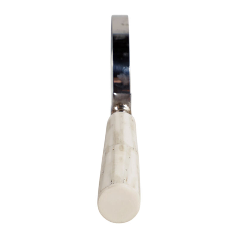 9x4" Resin Handle Magnifying Glass, Ivory image number 2